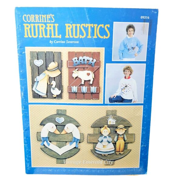 Vtg Corrine's Rural Rustics Ink and Scrub Painting Grace Herr Publications 9316 - Picture 11 of 11